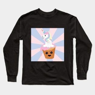 Unicorn Cupcake Long Sleeve T-Shirt